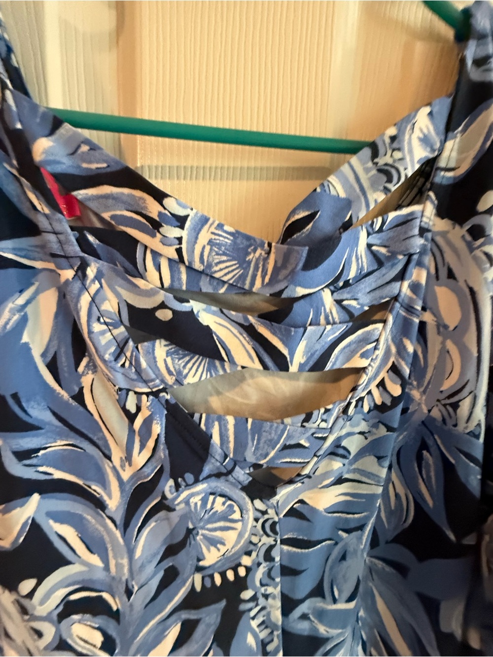Lilly Pulitzer Blue and White Floral Print Dress - Picture 2 of 3
